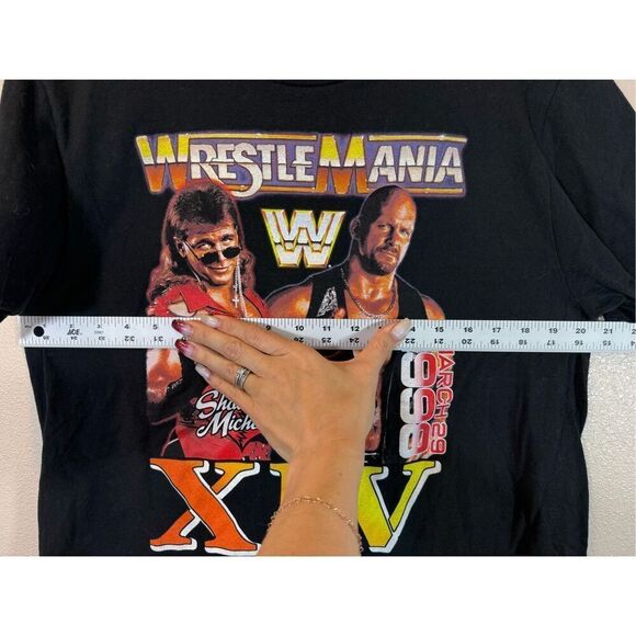 WWE Wrestle Mania XIV 1998 Boston Stone Cold Shawn Michaels T-Shirt Men's Large - Picture 9 of 10
